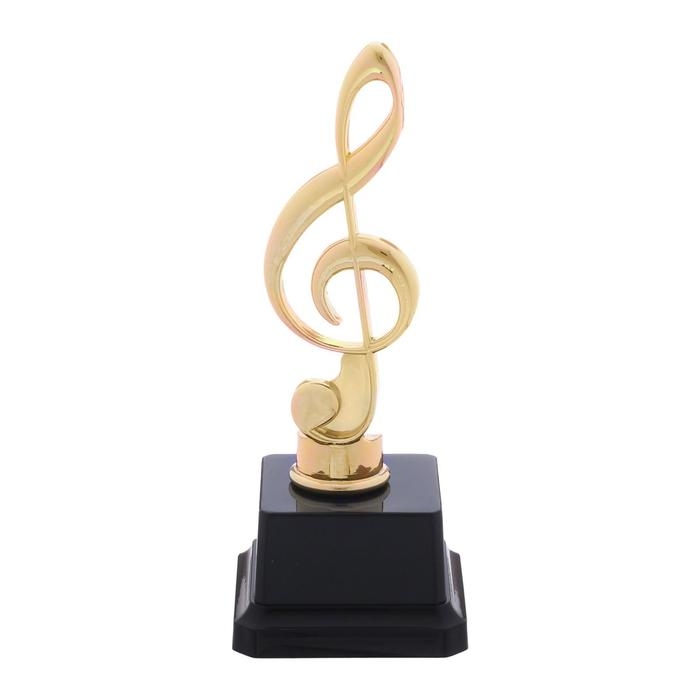 Наградная фигура «Нота», подставка пластик черная, 16,5 х 6,5 х 4 см. Наградная фигура «Нота», подставка пластик черная, 16,5 х 6,5 х 4 см.