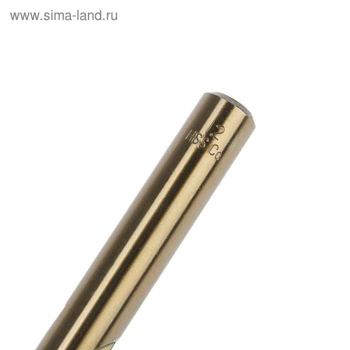 Сверло по металлу ТУНДРА, HSS-Co (5% кобальта), цилиндрический хвостовик, 12 мм Сверло по металлу ТУНДРА, HSS-Co (5% кобальта), цилиндрический хвостовик, 12 мм