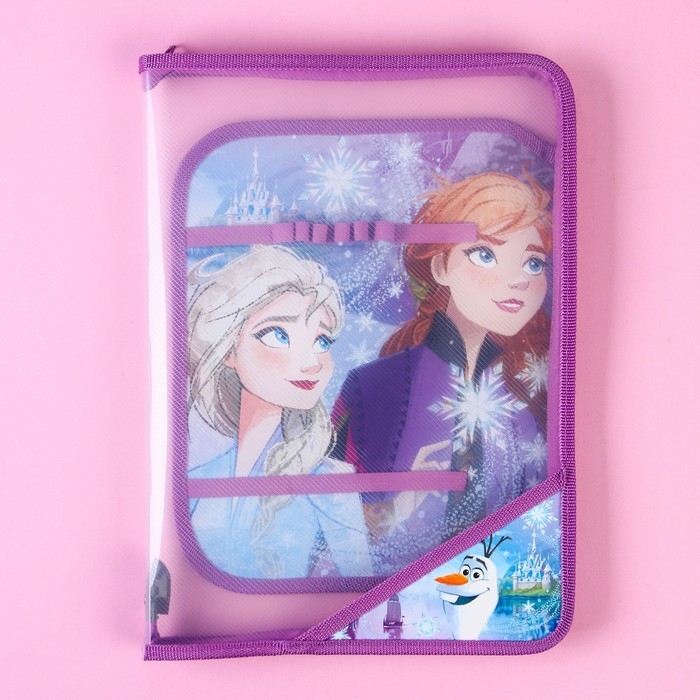 Папка пластиковая А4, на молнии, Холодное сердце Папка пластиковая А4, на молнии, Холодное сердце