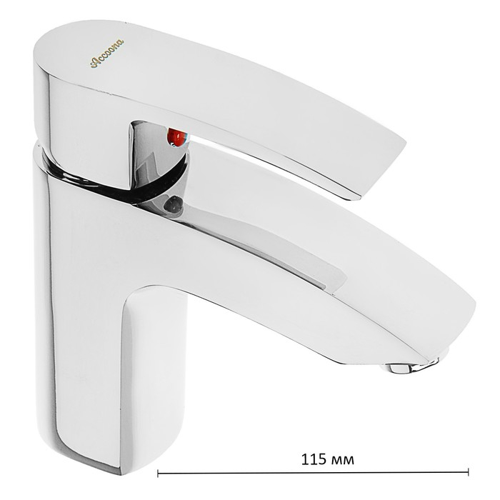 Смеситель для раковины Accoona A9021, однорычажный, силумин, хром Смеситель для раковины Accoona A9021, однорычажный, силумин, хром