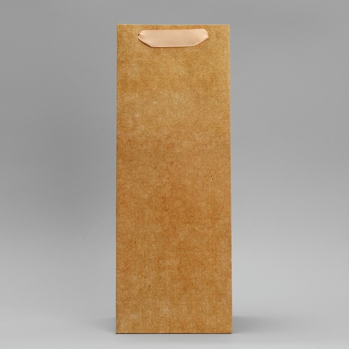 Пакет подарочный под бутылку, упаковка, «Крафтовый», 13 x 36 x 10 см Пакет подарочный под бутылку, упаковка, «Крафтовый», 13 x 36 x 10 см