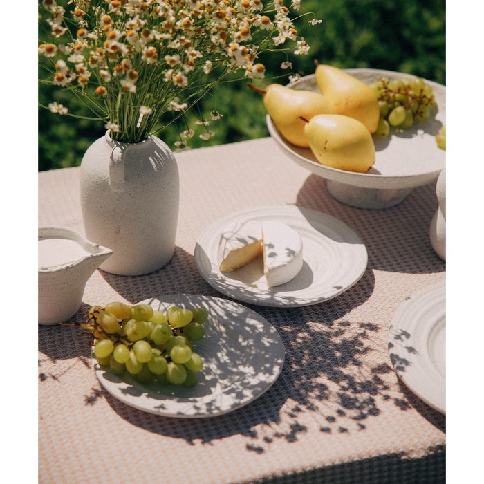 Набор тарелок керамических SL Home «Арена Бланка», d=20 см, цвет белый Набор тарелок керамических SL Home «Арена Бланка», d=20 см, цвет белый