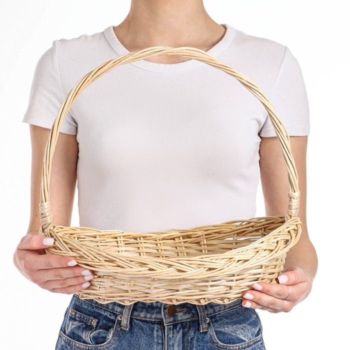 Корзина «Лексус», дно=26х18 см, верх= 35×28 см, H=7/10/35 см, ручное плетение, ива Корзина «Лексус», дно=26х18 см, верх= 35×28 см, H=7/10/35 см, ручное плетение, ива