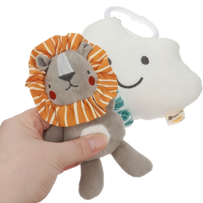 Подвеска музыкальная «Львенок Леон», с пищалкой, на кроватку, коляску, Крошка Я Подвеска музыкальная «Львенок Леон», с пищалкой, на кроватку, коляску, Крошка Я