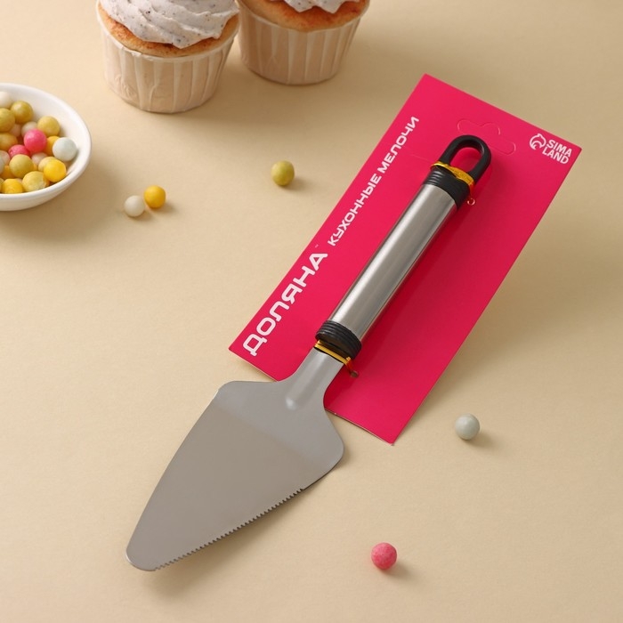 Лопатка кулинарная Доляна «Помощник», 26 см, цвет серебристый Лопатка кулинарная Доляна «Помощник», 26 см, цвет серебристый