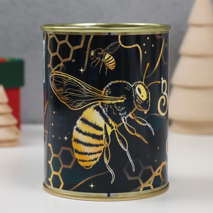 Копилка-банка металл Копилка-банка металл "Золото здесь"