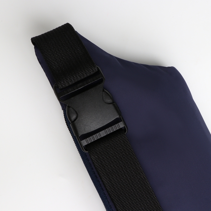 Поясная сумка на молнии, 2 наружных кармана, цвет синий