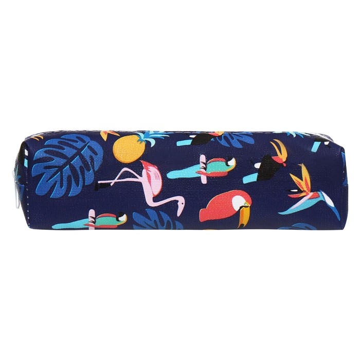 Пенал школьный на молнии Пенал школьный на молнии "Какаду" Calligrata, синий