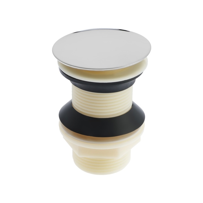 Донный клапан ZEIN B3, корпус пластик, большая кнопка, нержавеющая сталь, без перелива Донный клапан ZEIN B3, корпус пластик, большая кнопка, нержавеющая сталь, без перелива