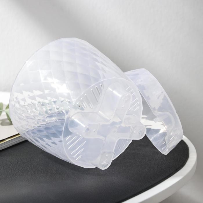 Горшок для цветов с прикорневым поливом «Румба», 1 л, цвет прозрачный Горшок для цветов с прикорневым поливом «Румба», 1 л, цвет прозрачный