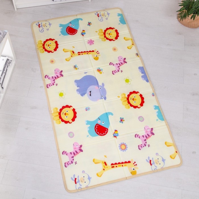 Игровой коврик для детей складной «Мои друзья», двусторонний, размер 180х100 см, Крошка Я Игровой коврик для детей складной «Мои друзья», двусторонний, размер 180х100 см, Крошка Я