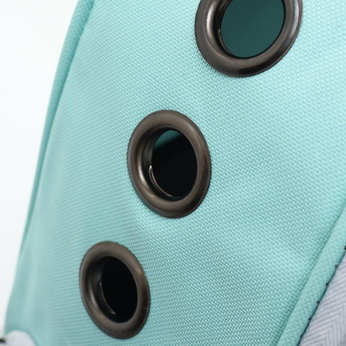 Рюкзак для переноски кошек и собак, с окном для обзора, зелёный Рюкзак для переноски кошек и собак, с окном для обзора, зелёный