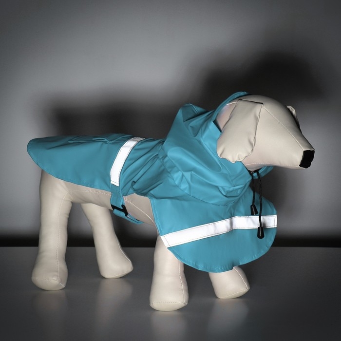 Дождевик для собак, размер М (ДС 25-30, ОГ 33-35, ОШ 21-25 см), микс цветов