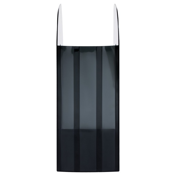 Лоток для бумаг вертикальный Стамм "Фаворит", пластиковый, ширина 90 мм, тонированный черный