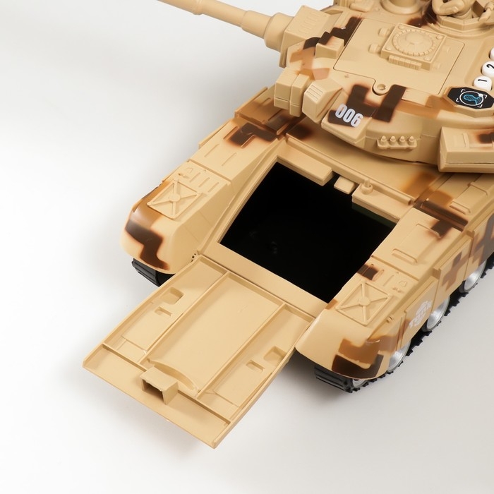 Копилка пластик Копилка пластик "Танк" кодовый замок, звук АА 43х16х16 см