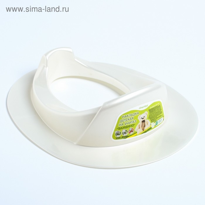 Детская накладка - сиденье на унитаз «Бамбино», цвет белый Детская накладка - сиденье на унитаз «Бамбино», цвет белый
