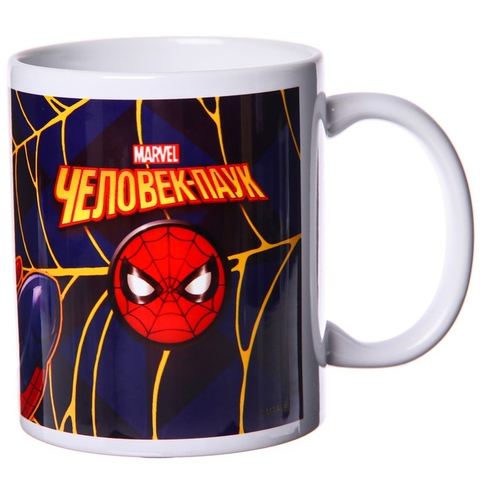 Кружка сублимация, 350 мл Кружка сублимация, 350 мл "Супер-мен", Человек-паук МИКС