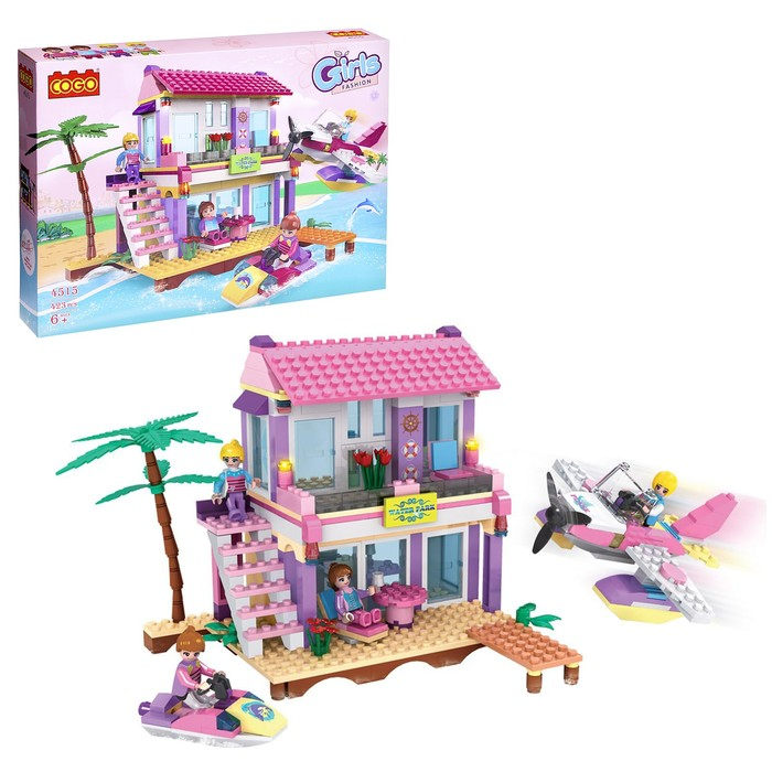 Конструктор «Девчонки: набережный домик», 423 детали Конструктор «Девчонки: набережный домик», 423 детали