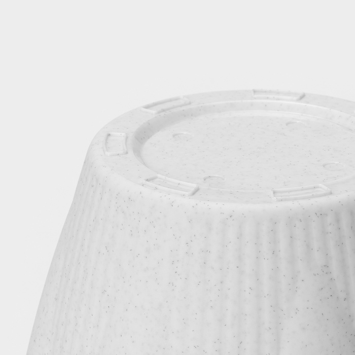 Горшок с поддоном «Эдельвейс», 3 л, цвет мраморный Горшок с поддоном «Эдельвейс», 3 л, цвет мраморный