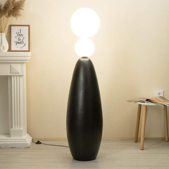 Торшер  Торшер "Бабл" LED 18Вт 4000К черный 38х38х155см