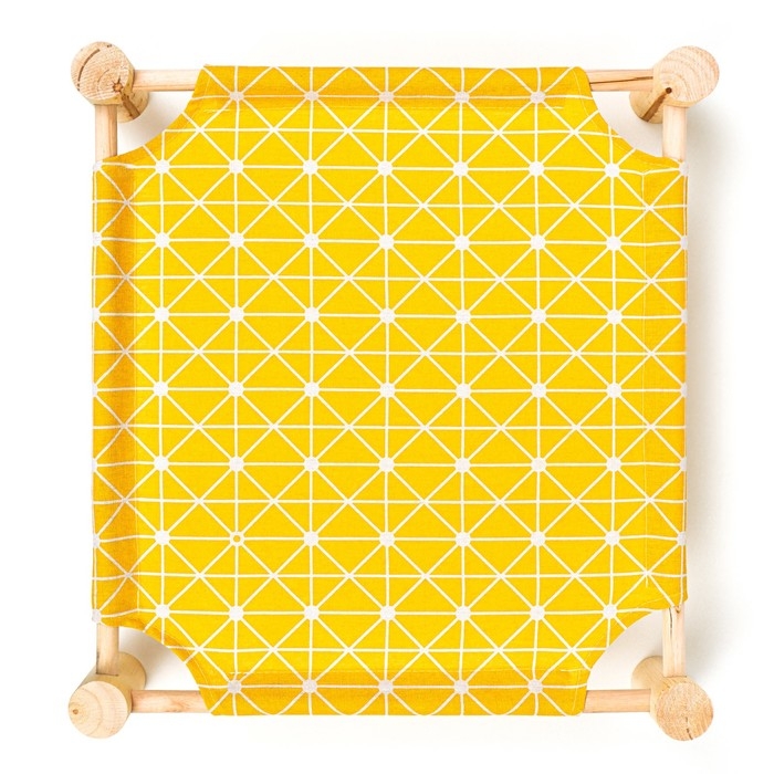 Гамак-кровать для животных  Гамак-кровать для животных "Уютный", 47 х 42 х 10 см, жёлтый