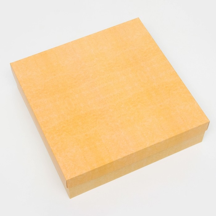 Коробка подарочная складная, упаковка, крышка-дно, крафт, 30 х 30 х 8 см Коробка подарочная складная, упаковка, крышка-дно, крафт, 30 х 30 х 8 см