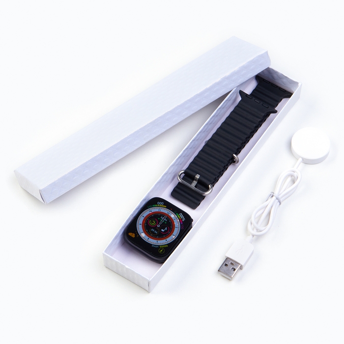 Смарт-часы, 180 мАч, IPS, 240x282, Android 5.0+, iOS 10+, ремешок силикон, черные Смарт-часы, 180 мАч, IPS, 240x282, Android 5.0+, iOS 10+, ремешок силикон, черные