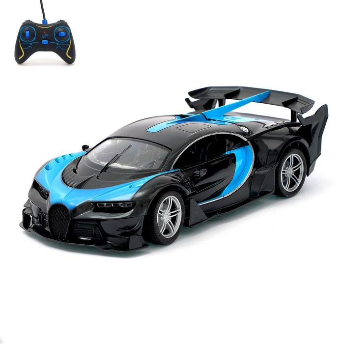 Машина радиоуправляемая «Широн», открываются двери, работает от батареек, цвет синий Машина радиоуправляемая «Широн», открываются двери, работает от батареек, цвет синий