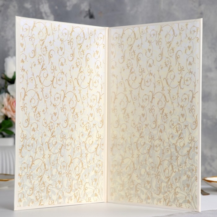 Папка для свидетельства о браке  Папка для свидетельства о браке "Белая" бумвинил, мягкая, А4