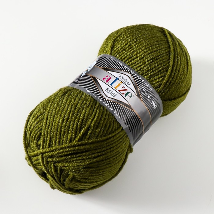 Пряжа Пряжа "Superlana midi" 25% шерсть, 75% акрил 170м/100гр (620)