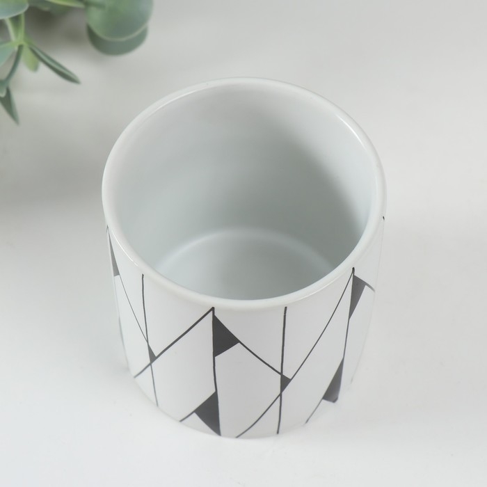 Вазон керамика Вазон керамика "Абстракция" 200 мл 7,3х7,3х7,3 см