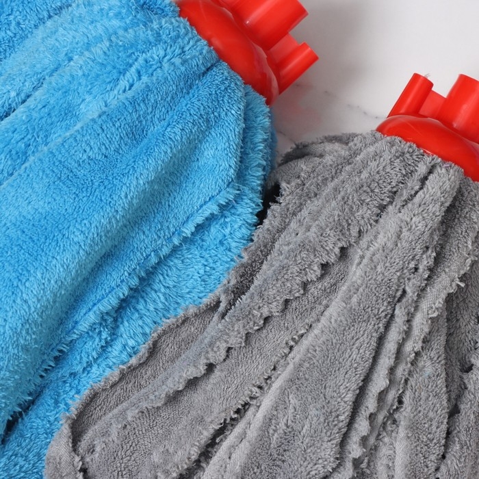 Насадка для швабры ленточная Доляна «Юбочка», микрофибра, 28×7×7 см, цвет МИКС Насадка для швабры ленточная Доляна «Юбочка», микрофибра, 28×7×7 см, цвет МИКС