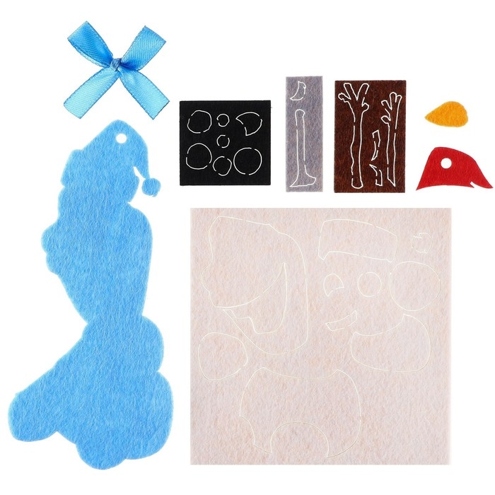 Набор для творчества на Новый год Набор для творчества на Новый год "Подвеска из фетра", Холодное сердце