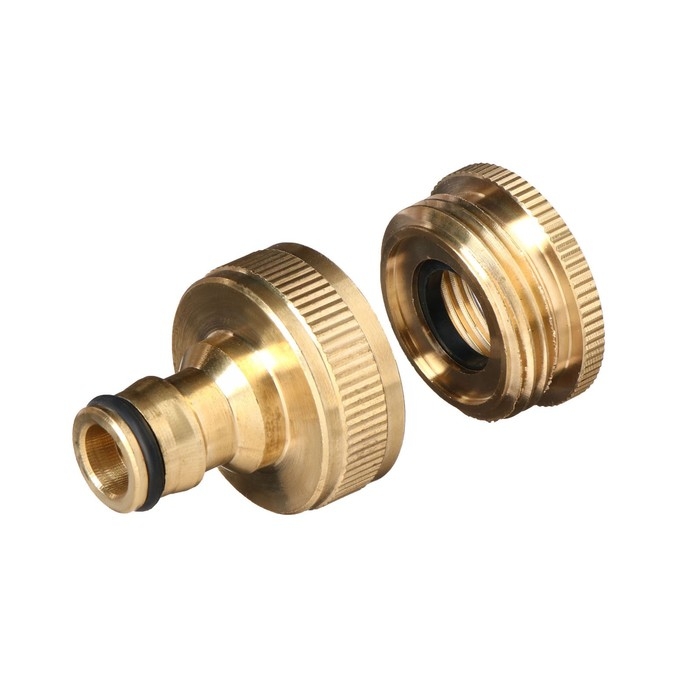 Штуцер, внутренняя резьба 3/4 Штуцер, внутренняя резьба 3/4"–1", быстросъёмное соединение, латунь, Greengo