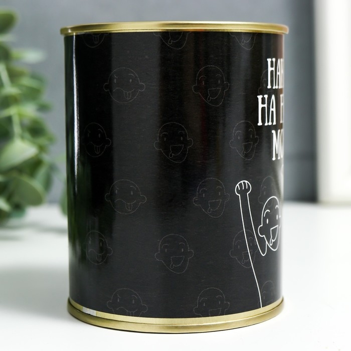 Копилка-банка металл Копилка-банка металл "Накопи на новые мозги"