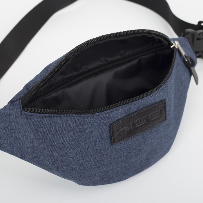 Поясная сумка на молнии, цвет синий Поясная сумка на молнии, цвет синий