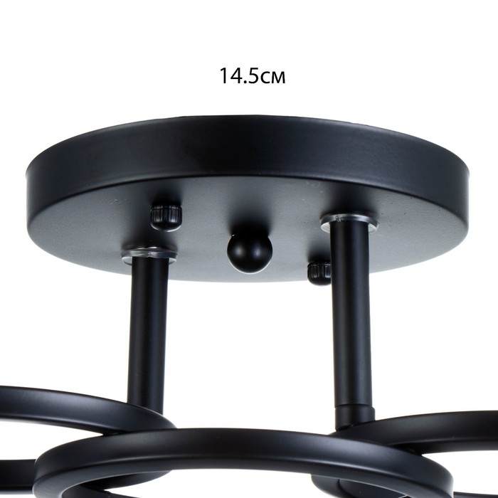 Люстра Люстра "Айрис" 2хЕ27 40Вт чёрный 42х15х23 см BayerLux