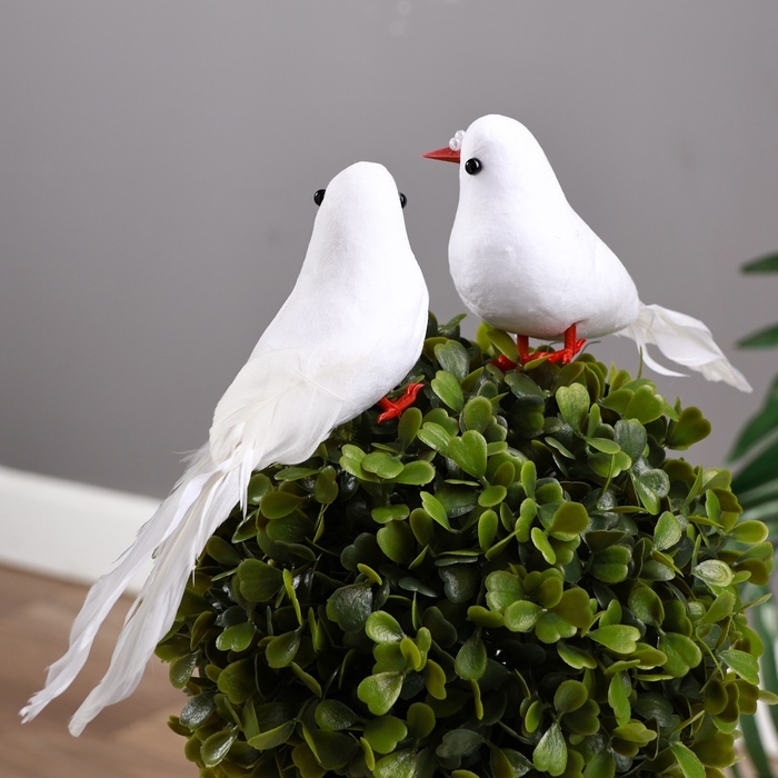 Набор фигур Набор фигур "Пара голубей" 14х9х8см