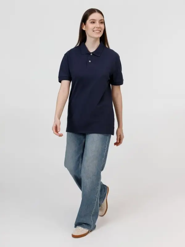 Рубашка поло унисекс Pacific, кобальт (темно-синяя), размер L