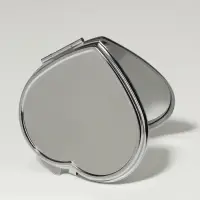 Зеркало складное, 7&times;6 см, серебристое