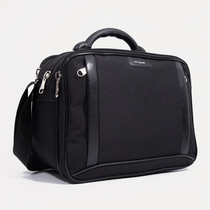 Сумка мужская RISE, цвет чёрный Сумка мужская RISE, цвет чёрный