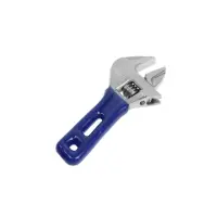 Ключ разводной ТУНДРА, укороченная обрезиненная рукоятка, широкий захват до 30 мм, 140 мм