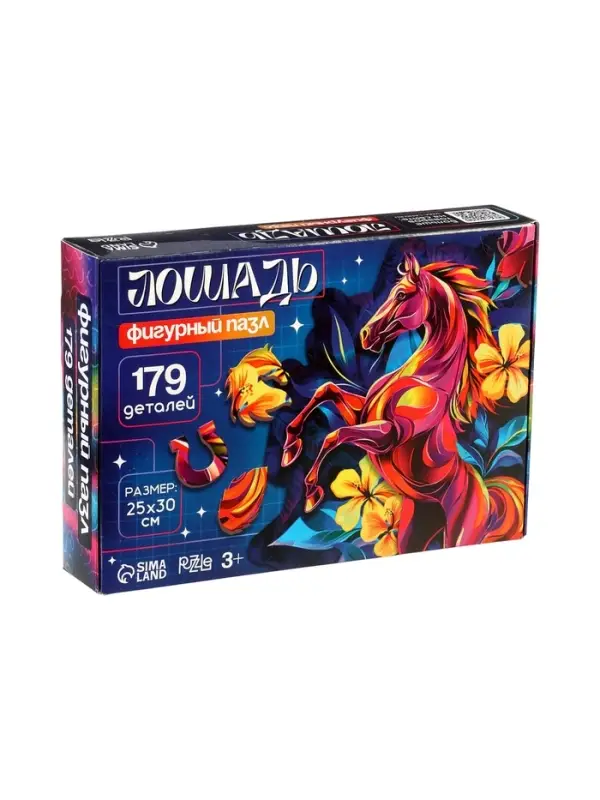 Лесная мастерская Пазл фигурный  Лесная мастерская Пазл фигурный "Лошадь в цветах"   ПЗ 3105