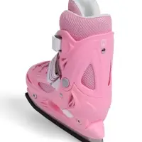 Коньки детские раздвижные BlackAqua, р. 34-37, для фитнеса, розовые