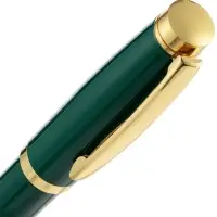 Ручка шариковая Letra Gold, глянцевая, темно-зеленая