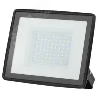Прожектор светодиодный ДО-100 Вт 6500К 8000 Лм IP65 черный 100w холодный 200-240В LPR-023-0-65K-100