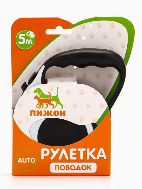 Рулетка "Зарница" , 5 м, до 15 кг, чёрно-белая