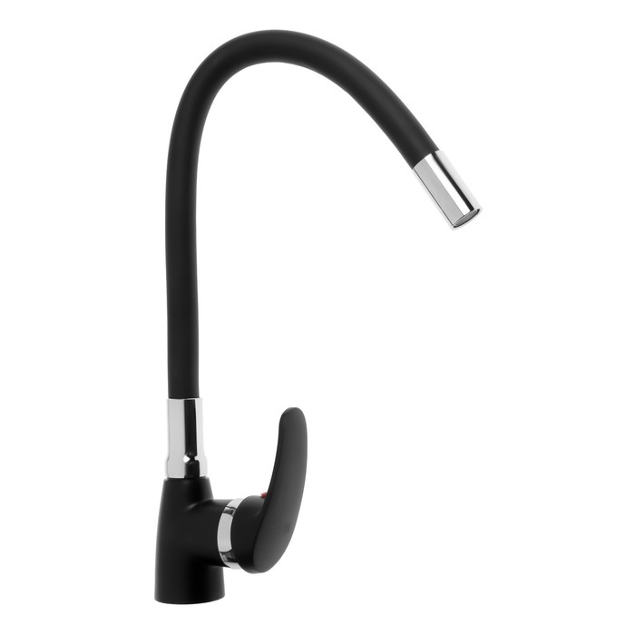 Смеситель для кухни ZEIN Z2230, гибкий силиконовый излив, картридж керамика 40 мм, черный Смеситель для кухни ZEIN Z2230, гибкий силиконовый излив, картридж керамика 40 мм, черный