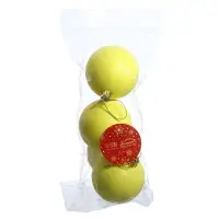 Ёлочные игрушки &laquo;Матовый&raquo;, шары новогодние, d=5.5 см, набор 3 шт., жёлтый