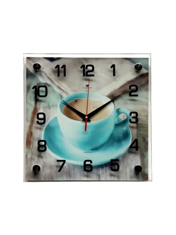 Часы настенные: Кухня, &laquo;Чашечка кофе&raquo;, бесшумные, 25&times;25 см